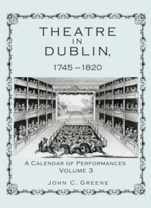 Image for Theatre in Dublin, 1745–1820 : A Calendar of Performances