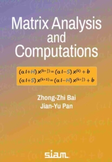 Image for Matrix analysis and computations