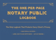 Image for The One-per-page Notary Public Logbook