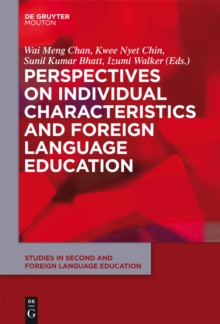 Image for Perspectives on individual characteristics and foreign language education
