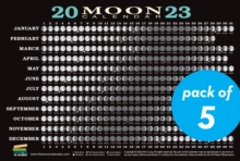 Image for 2023 Moon Calendar Card 5 pack : Lunar Phases, Eclipses, and More!