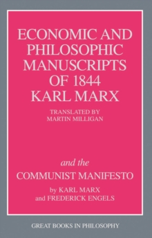 Image for Economic and Philosophic Manuscripts of 1844 and the Communist Manifesto