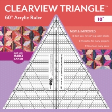 Clearview Triangle (TM) 60 Degrees Acrylic Ruler – 10″