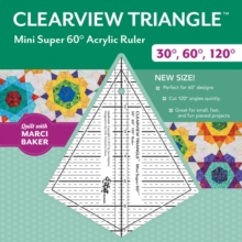 Image for Clearview Triangle (TM) Mini Super 60 Degrees Acrylic Ruler