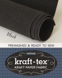 Image for kraft-tex® Vintage Roll, Black Prewashed : Kraft Paper Fabric
