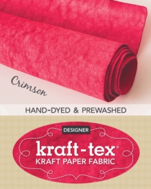Image for kraft-tex® Roll Crimson Hand-Dyed & Prewashed : Kraft Paper Fabric