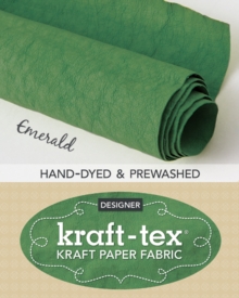 Image for kraft-tex (R) Roll Emerald Hand-Dyed & Prewashed : Kraft Paper Fabric