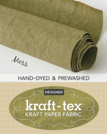 kraft-tex® Roll Moss Hand-Dyed & Prewashed: Kraft Paper Fabric