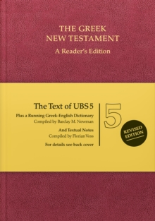 Image for The UBS5 Greek New Testament  : a reader's edition