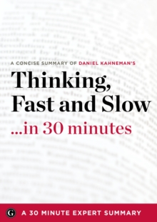 Image for Thinking, Fast and Slow by Daniel Kahneman (30 Minute Expert Summary)