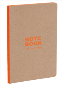 Kraft and Orange A5 Notebook: Lined Paper