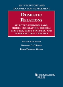 Image for Family Law Statutes : Selected Uniform Laws, Model Legislation, Federal Statutes, State Statutes, and International Treaties
