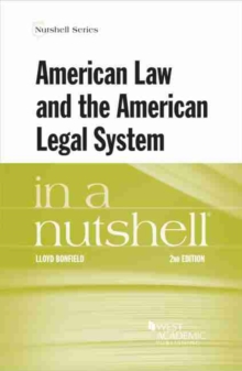 Image for American Law and the American Legal System in a Nutshell