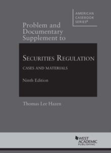Image for Securities Regulation, Cases and Materials, Problem and Documentary Supplement