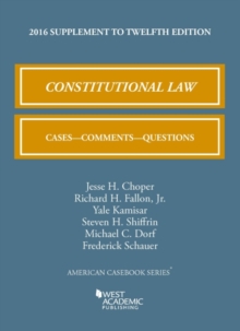 Image for Constitutional law  : cases, comments, and questions