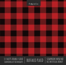 Image for Buffalo Plaid Scrapbook Paper Pad 8x8 Decorative Scrapbooking Kit for Cardmaking Gifts, DIY Crafts, Printmaking, Papercrafts, Red and Black Check Designer Paper