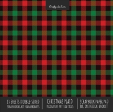 Image for Christmas Plaid Scrapbook Paper Pad 8x8 Scrapbooking Kit for Cardmaking Gifts, DIY Crafts, Printmaking, Papercrafts, Holiday Decorative Pattern Pages