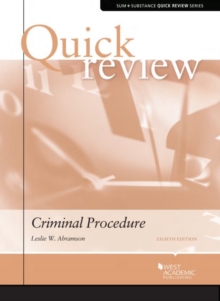 Image for Quick Review of Criminal Procedure