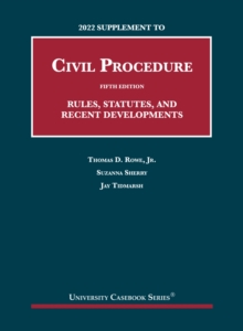 Image for 2022 Supplement to Civil Procedure