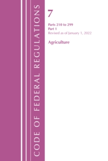 Image for Code of Federal Regulations, Title 07 Agriculture 210-299, Revised as of January 1, 2022 : PART 1