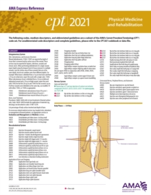 Image for CPT 2021 Express Reference Coding Card: Physical Medicine and Rehabilitation