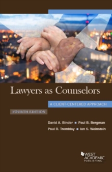 Image for Lawyers as counselors  : a client-centered approach