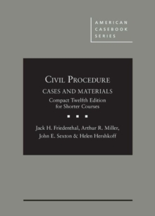 Image for Civil Procedure: Cases and Materials, Compact Edition for Shorter Courses - CasebookPlus