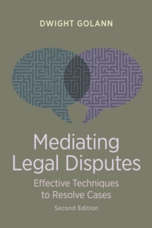 Image for Mediating Legal Disputes