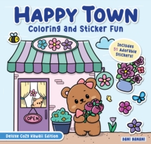 Happy Town Coloring and Sticker Fun
