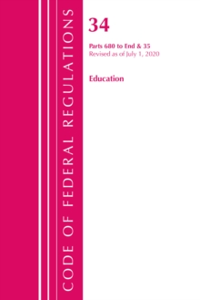 Image for Code of Federal Regulations, Title 34 Education 680-End & 35