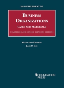 Image for 2018 Supplement to Business Organizations, Cases and Materials, Unabridged and Concise