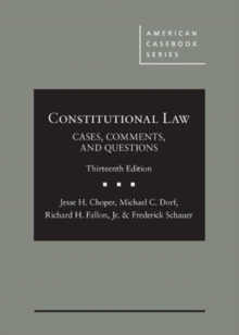 Image for Constitutional Law : Cases, Comments, and Questions