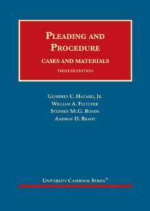 Image for Pleading and procedure  : cases and materials