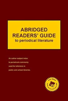 Image for Abridged Readers' Guide to Periodical Literature (2021 Subscription)