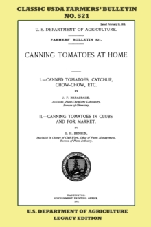 Image for Canning Tomatoes At Home (Legacy Edition) : Classic USDA Farmers' Bulletin No. 521