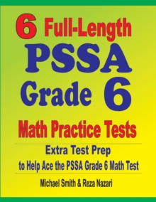 Image for 6 Full-Length PSSA Grade 6 Math Practice Tests