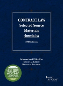 Image for Contract Law, Selected Source Materials Annotated, 2020 Edition