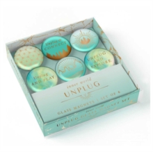 Unplug Glass Magnet Set