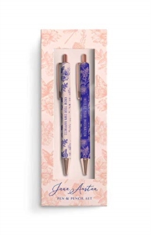 Jane Austen: Floral Pencil and Pen Set