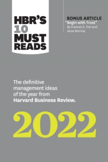 Image for HBR's 10 must reads  : the definitive management ideas of the year from Harvard Business Review