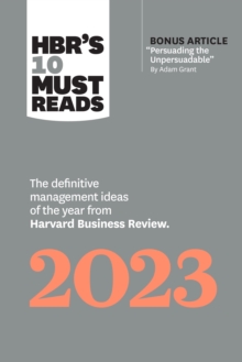 Image for HBR's 10 must reads  : the definitive management ideas of the year from Harvard Business Review