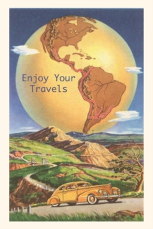 Image for Vintage Journal Globe with Americas Postcard