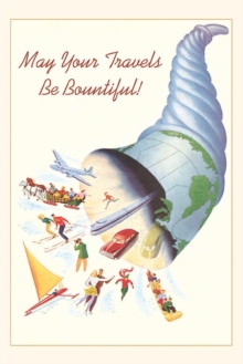 Image for Vintage Journal Blue Cornucopia of Transport Postcard