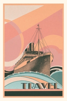 Image for Vintage Journal Abstract Ocean Liner Travel Poster
