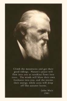 Image for The Vintage Journal John Muir Photo with Quote