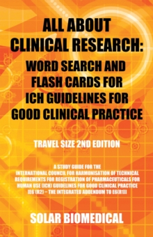 Image for All About Clinical Research: Word Search and Flash Cards for Ich Guidelines for Good Clinical Practice