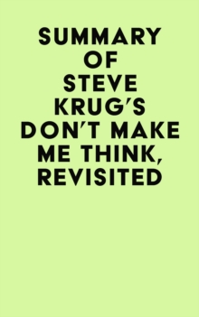 Image for Summary of Steve Krug's Don't Make Me Think, Revisited
