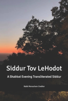 Image for Shabbat Evening Transliterated Siddur (Hebrew Edition)