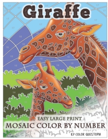 Image for Giraffe Large Print Mosaic Color By Number
