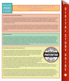 Image for Intellectual Property Laws USA: Speedy Study Guides